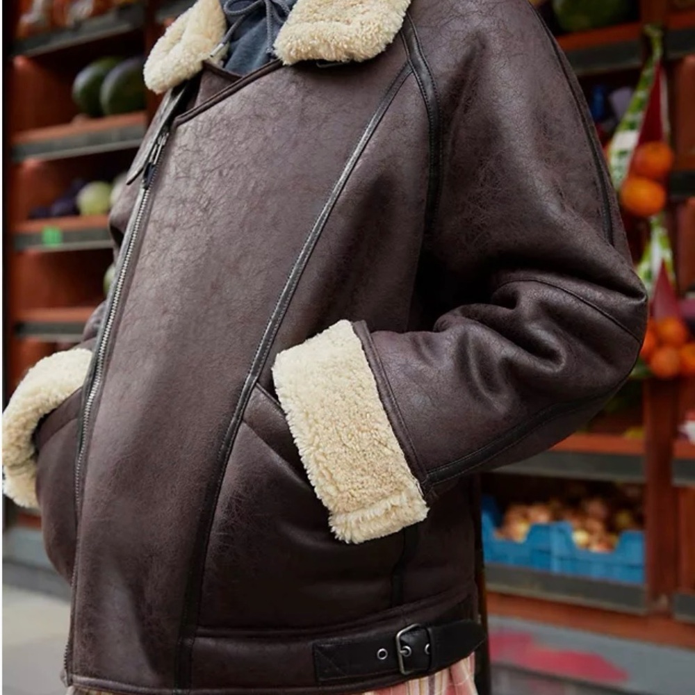 Urban Brown Aviator Jacket